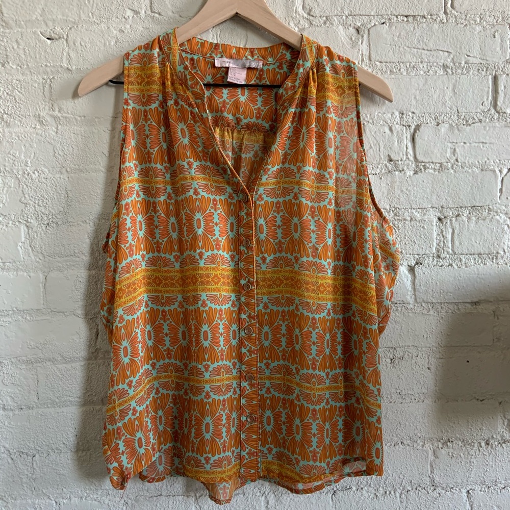 ✨3 for $10✨Forever 21 - Printed Tank Top - Sz S